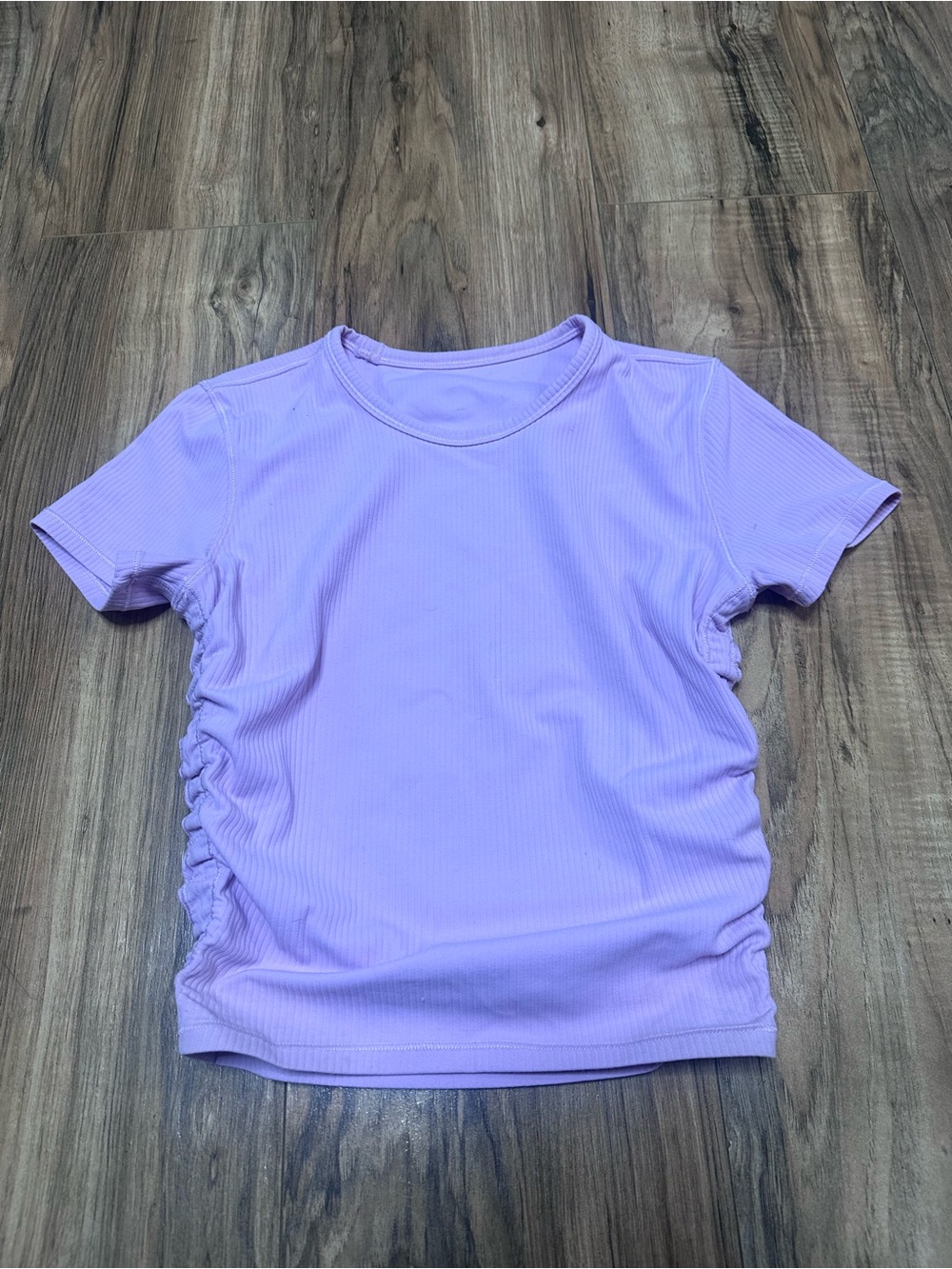 lululemon athletica Lilac Ribbed Short-Sleeve Tee for Kids